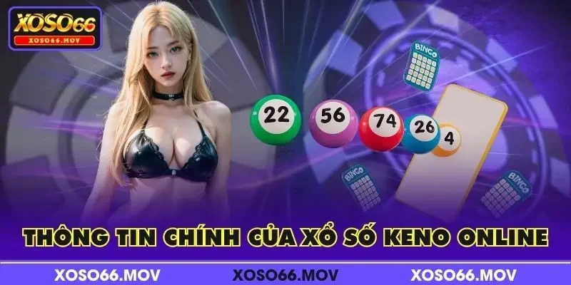 Thông tin chính của xổ số Keno online